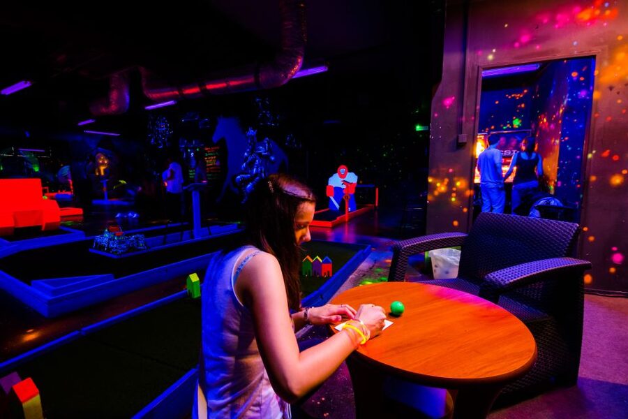 Prague: Glow Golf Mini Golf Game by UV Light - Should you book Prague Glow Golf near Old Town Square?