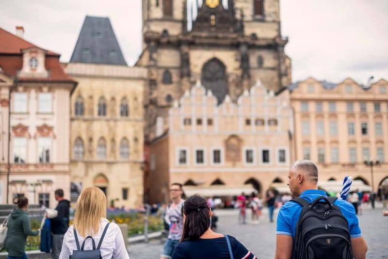 Prague Grand 2,5 hour + 2 hour exterior walking tour - Afternoon circuit: St Vitus Cathedral start, Castle exteriors, Manes Bridge views, and Jewish Town stories
