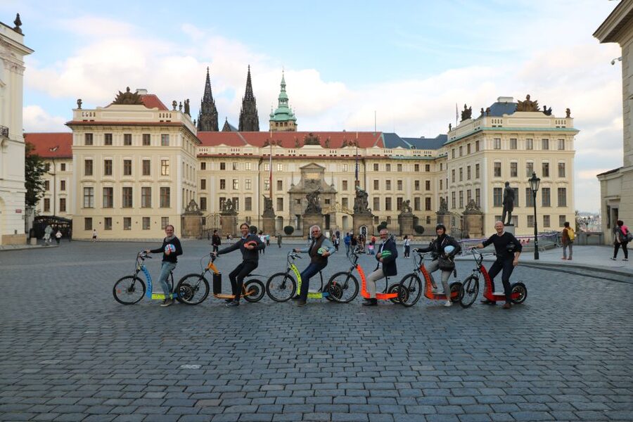 Prague: Grand e-Scooter Guided Tour - Charles Bridge Area: Photos, Sightseeing, and a Classic Wish