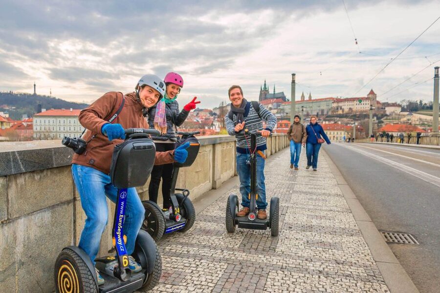 Prague: Grand Segway and eScooter Live Guided City Tour - Old Town Square to Pariska Street, plus the river and Charles Bridge
