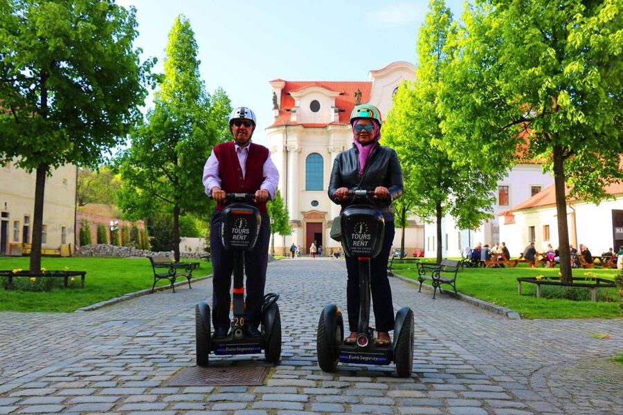 Prague: Grand Segway and eScooter Live Guided City Tour - Petřiny hill, the Segway swap, and Strahov Monastery’s beer stop