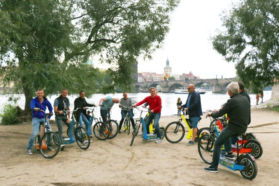 Prague: Grand Segway and eScooter Live Guided City Tour - Church of St. Norbert, Muller’s Villa, and the constructive architecture stop