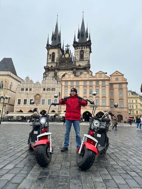 Prague: Guided Fat Tire e-Scooter Tour - Hradchanska Square and Prague Castle, seen the easy way