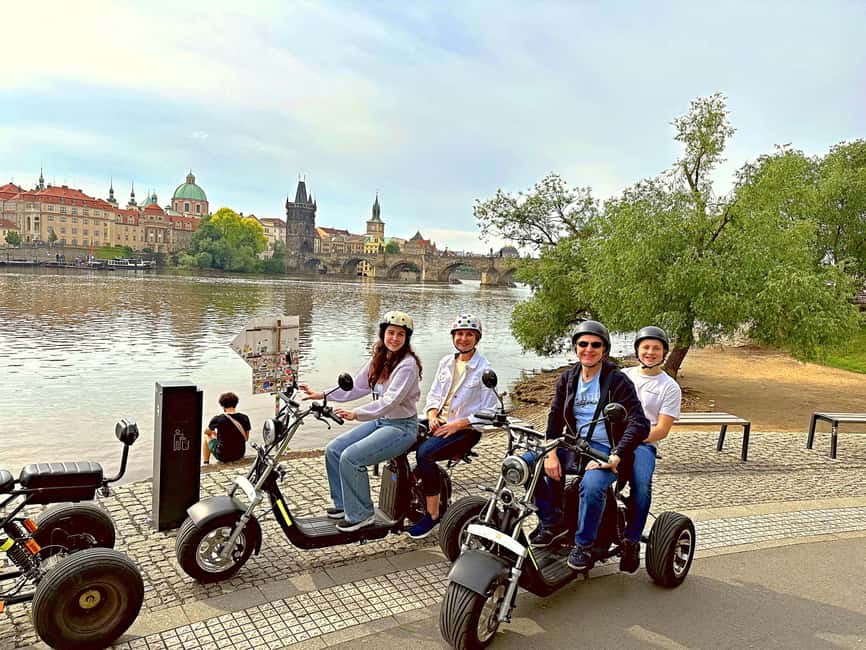 Prague: Heart of Prague Electric Tricycle Scooter Tour - Kampa Island and the Charles Bridge views you’ll want to repeat