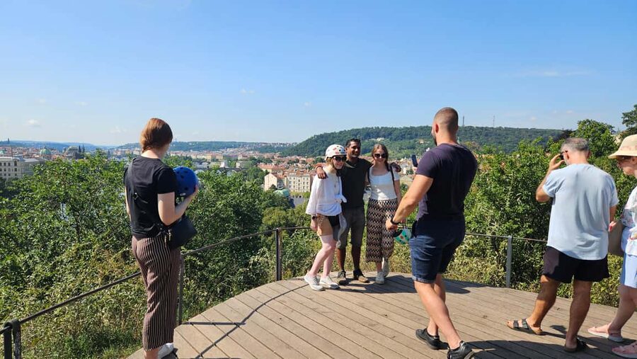 Prague: Heart of Prague Electric Tricycle Scooter Tour - Cihelná Park: where the Vltava moments turn into stories and photos