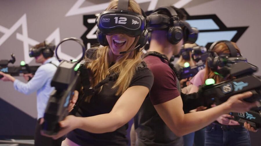 Prague: Immersive VR multiplayer experience - Zero Latency Prague, a tennis-court sized arena with wireless VR