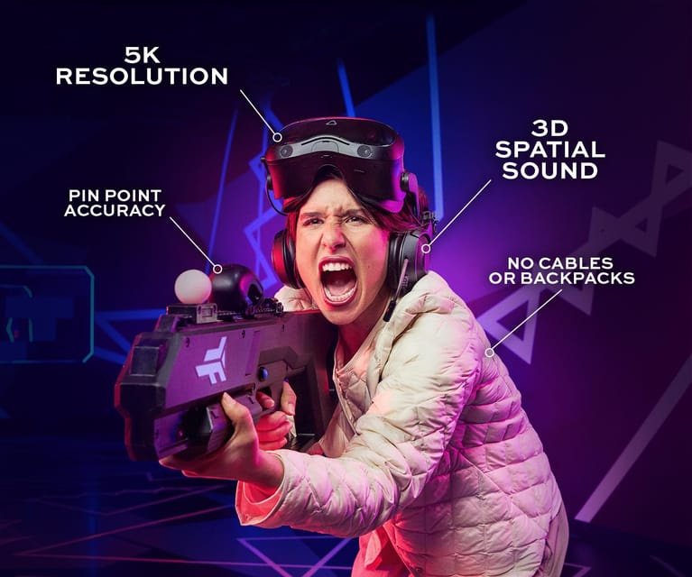 Prague: Immersive VR multiplayer experience - What the 30-minute play feels like in a 360-degree arena