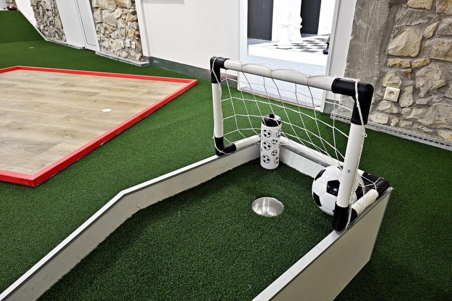 Prague: Mazemania Miniature Golf Experience - The Seating Zone and Bar, Where Groups Actually Recover Between Holes