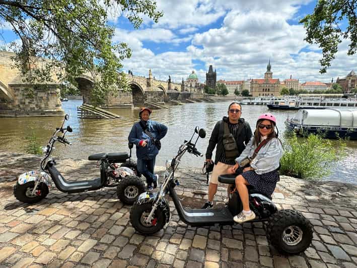 Prague Monastery & Panoramic Viewpoint Electric Trike Tour - Letná Park and the Giant Metronome, quick views that set the stage
