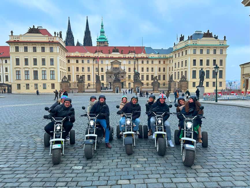 Prague: Monster Bike Trike Tour Euro Segway Experience - Getting started at Euro Segway Prague, next to the Embassy of Japan