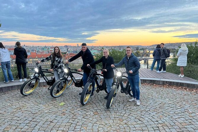 Prague on Stylish Retro styled E-Bike - Viewpoints & Sightseeing - Prague Metronome and the Stalin Statue Story: A Viewpoint With Context