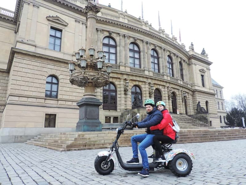 Prague: Panoramic Viewpoints Guided Electric Tricycle Tour - Petrin Hill, Strahov Monastery, and the red-roof skyline finish