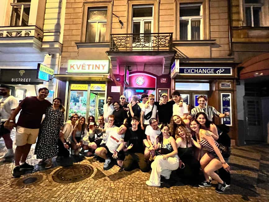 Prague: Pub Crawl with Shots & Entrance to Rooftop Club - Meeting at Recovery Room: The Fastest Way to Join a Group in Prague