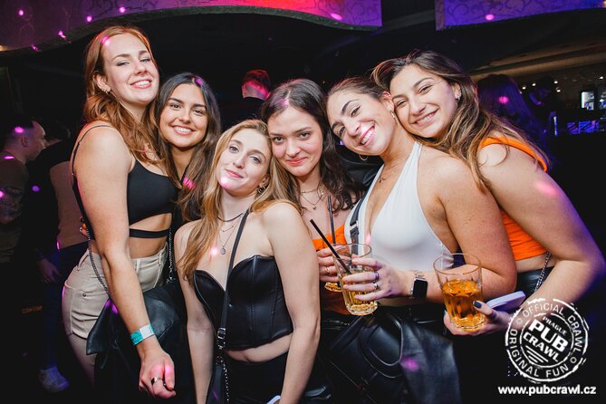 Prague Pub Crawl with Unlimited Drinks & 5 story club Entry - Stop 3: Karlovy Lazne five floors, VIP entry, and the real test of the night