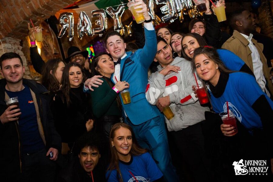 Prague: Pub Crawl with Unlimited Drinks, Bars & Club Entry - The Open Bar Warmup at Drunken Monkey: Games, TVs, and a Real Start to the Night