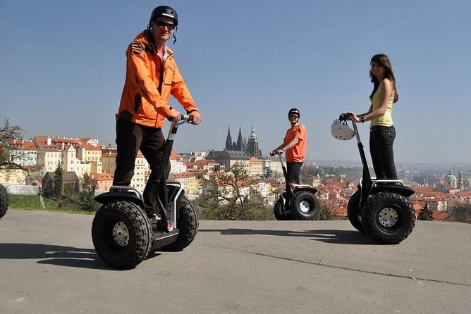 Prague Segway Tour with A Local Guide & Hotel Pick Up - Itinerary by time option: what you actually do at each stop