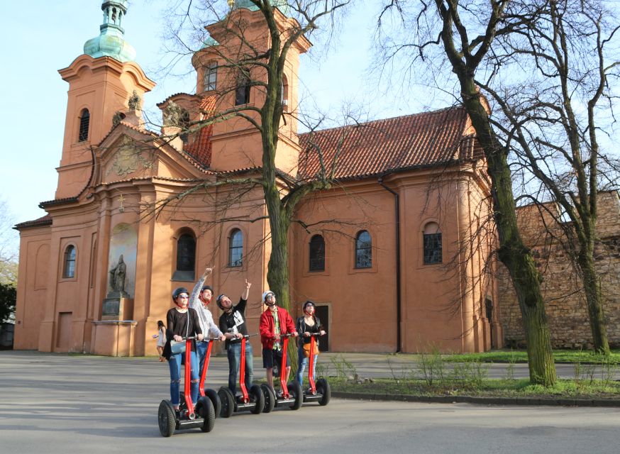 Prague Segway Tour with Oldest Monasteries and Free Taxi - Getting Comfortable: Helmet, Practice Run, and a Steady Pace