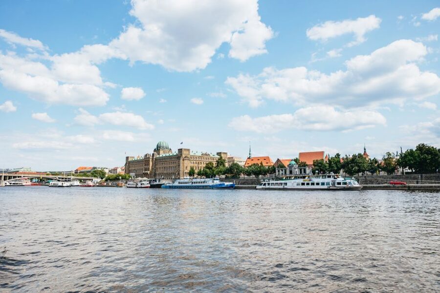 Prague: Swimming Beer Bike on A Cycle Boat - The Drink Setup: Budvar on Tap, Prosecco, or Cider With a Real Bar Area