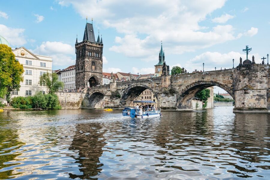 Prague: Swimming Beer Bike on A Cycle Boat - Letná Park Pass-By: Starting With Big River Views and an Easy First Impression