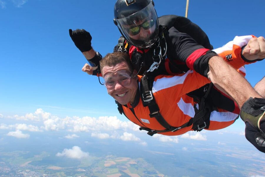 Prague: Tandem Skydiving 14,000ft over Prague with Transfers - The 1-Minute Free Fall and 200 kph Speed Moment