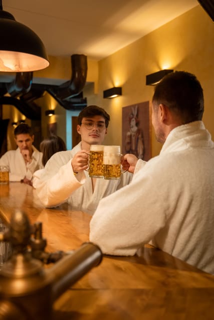 Prague: The Largest Beer SPA with Unlimited Beer Consumption - The beer bath: warm dark beer, yeast, and hops