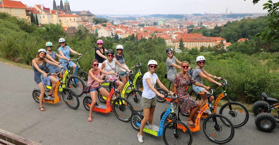 Prague: Tour by Electric Scooter or Cruiser eBike - Price and value for 2 hours of scooter and viewpoints
