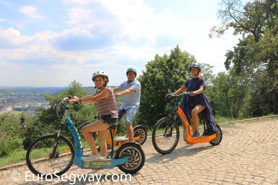 Prague: Tour by Electric Scooter or Cruiser eBike - Letná Park and the Prague Giant Metronome, where the views become your reward