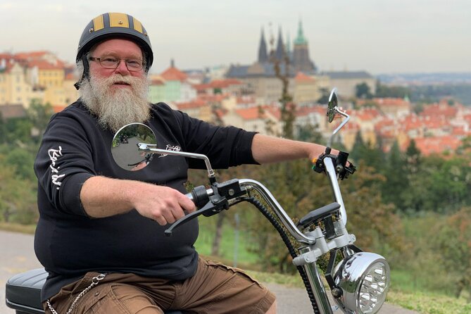 Prague Trike & e-Scooter Tour: Castle Viewpoints & Charles Bridge - Lennonova zed to Charles Bridge, Big Icons in Short Stops