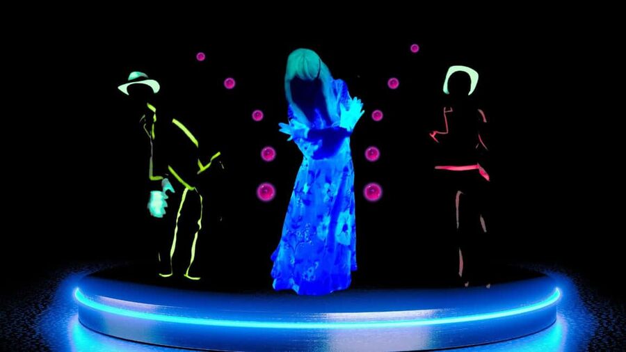 Prague: Underground Black Light Theatre Interactive Show - The Music Mix: World Hits, Original Composition, and Emotion Without Spoken Words