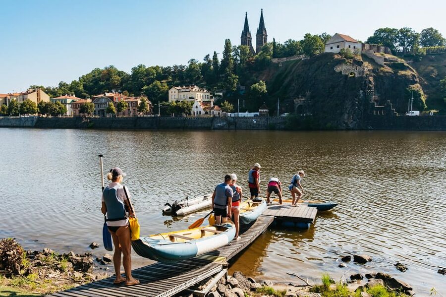 Prague: Vltava River Guided Canoeing Tour - Meeting point at Cisarska louka: tram and ferry, or taxi