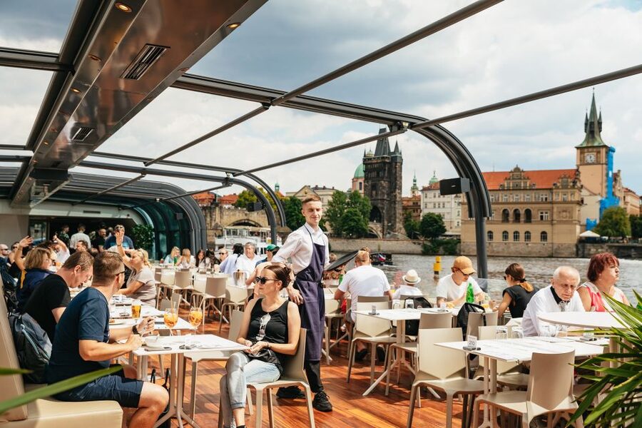Prague: Vltava River Lunch Cruise in an Open-Top Glass Boat - A glass-boat lunch cruise that feels easy, not rushed