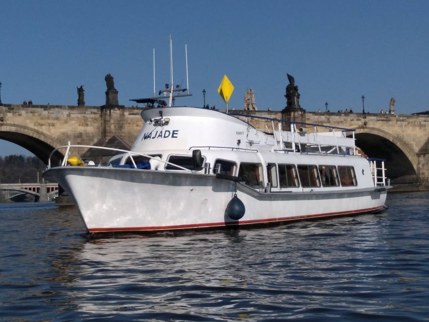 Prague: Vltava River Private Boat Party with Drinks - Getting on board: captain, waiter, and the party-friendly vibe