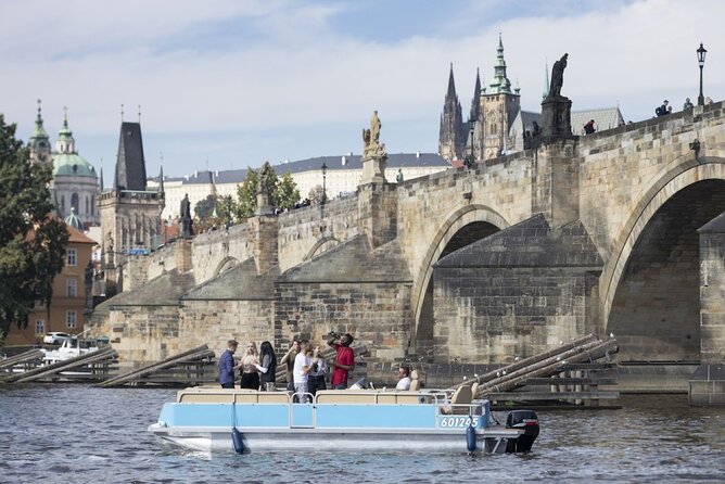 Private Boat Cruise With Unlimited Beer - Stop 1: Vltava Beach for the river views right away