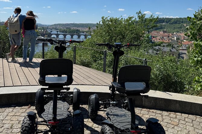 Scooter tours to Prague Castle and views. - The First Photo Stop: Charles Bridge Area and the Starting Roll-Out
