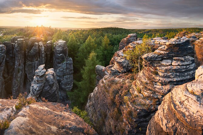 Stunning Views of Bohemian Switzerland: Gate, Tisa Rocks, Bastei - Hřensko Village Stop, a Reset Point Inside the Park