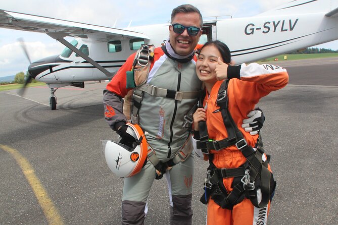 Tandem Skydiving in Prague - Tandem Jump with transfers! - After the landing: certificate, t-shirt, and the photo decision