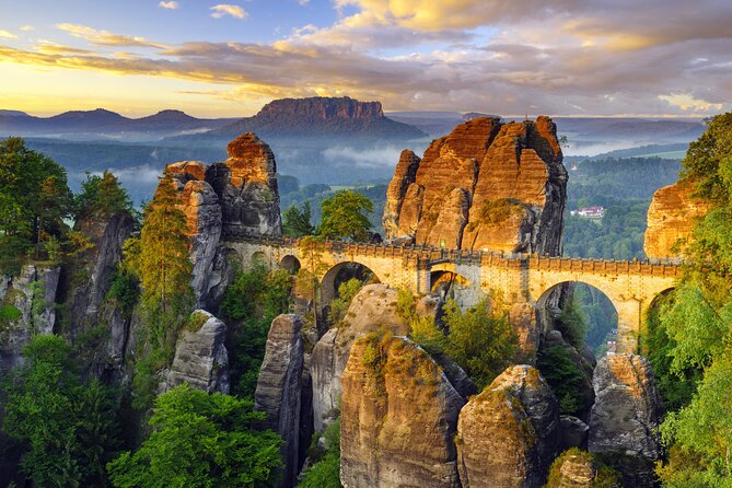 Terezin Camp & Bohemian Switzerland with Tisa&Bastei From Prague - Bastei Bridge and Neurathen ruins: the Elbe Canyon payoff in Saxon Switzerland