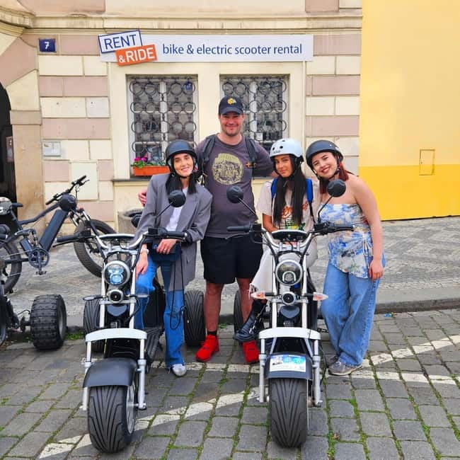 The Best ❤️ Trike Prague city tour live guided in English - Kafka Museum Photo Stop: Funny Moments in a Strange Place