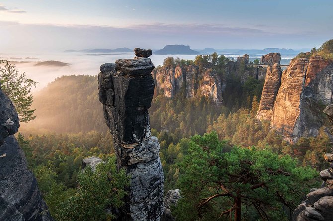 Top Full-Day Adventure: Bohemian & Saxon Switzerland from Prague - Stop 1: Bastei Bridge and the sandstone towers of Saxon Switzerland